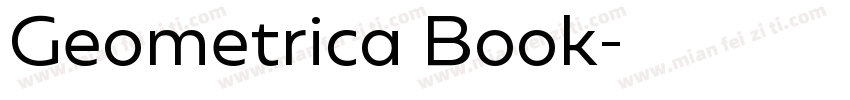 Geometrica Book字体转换